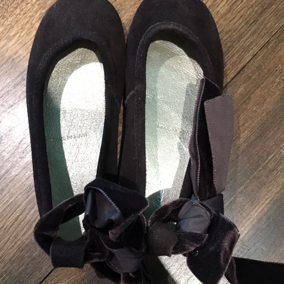 Jacadi girls brown ballet flats. Size 29 - Picture 2 of 3